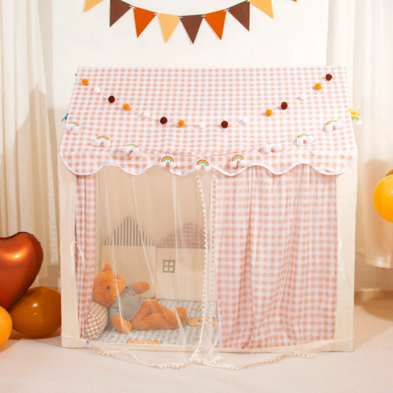 (image for) IPRee Kids Tent Indoor Outdoor Castle Playhouse for Boys and Girls with Baby Room Ideal for Outdoor Recreation Games